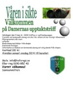 Damernas upptaktsträff 5 maj