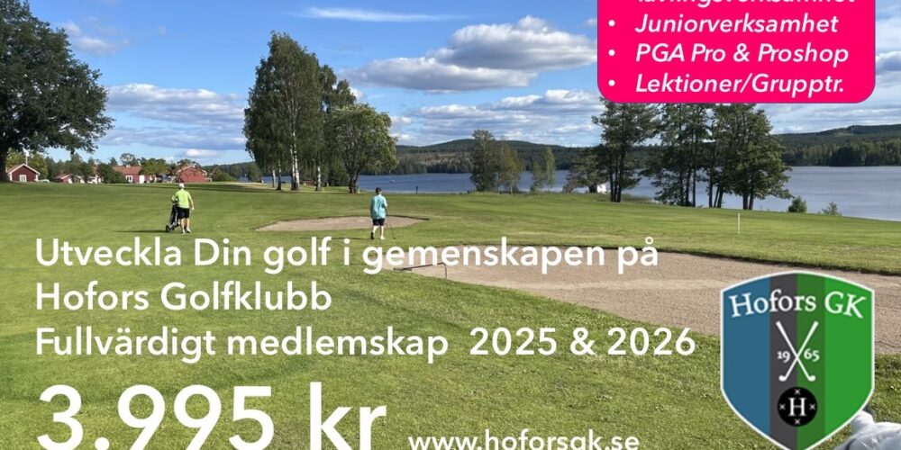 Bli medlem nu, 3995kr 2025 & 2026